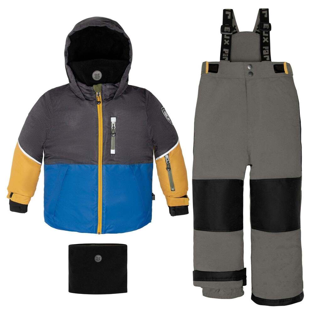 Two Piece Snowsuit Khaki Gold and Grey Texture Two Piece Snowsuit Khaki Gold and